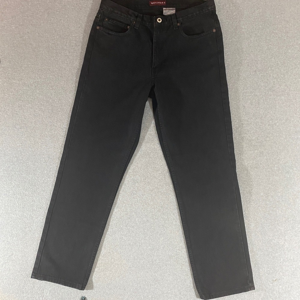 Nevada Classic Fit Black Jeans Mens 34x30 Made in Canada Straight Leg Denim